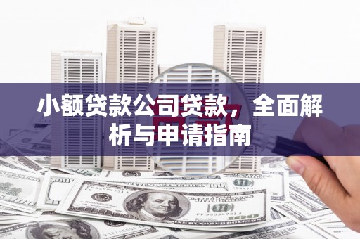 企石小额贷款公司贷款，全面解析与申请指南