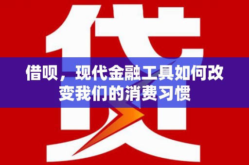 企石借呗，现代金融工具如何改变我们的消费习惯