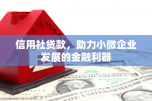 企石信用社贷款，助力小微企业发展的金融利器