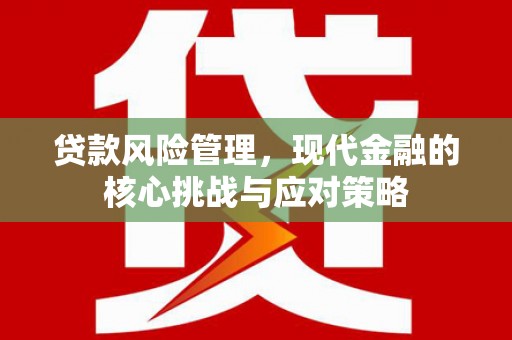 企石贷款风险管理，现代金融的核心挑战与应对策略