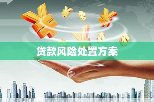 企石贷款风险处置方案