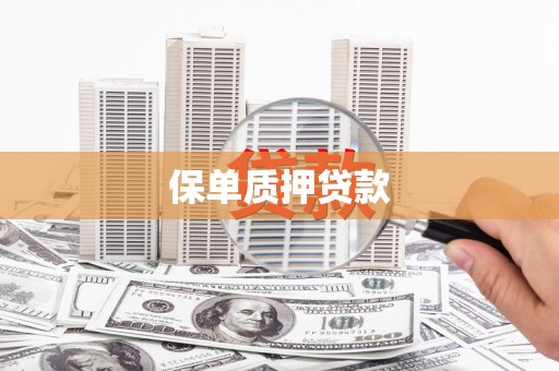 企石保单质押贷款