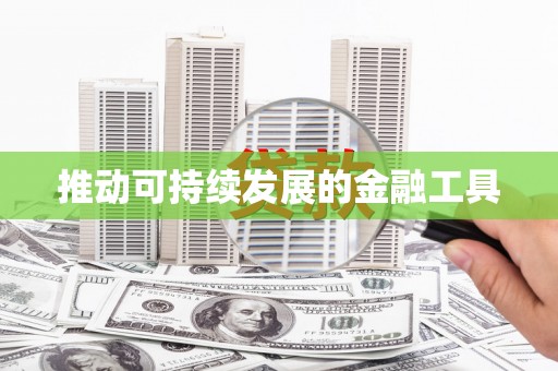 企石推动可持续发展的金融工具