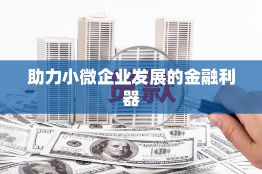 企石助力小微企业发展的金融利器