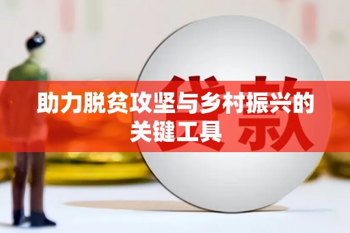 企石助力脱贫攻坚与乡村振兴的关键工具