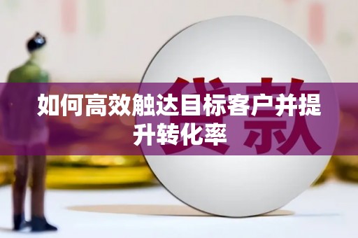 企石如何高效触达目标客户并提升转化率