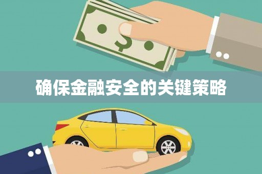 企石确保金融安全的关键策略